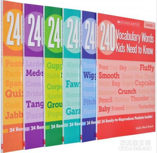 240 Vocabulary Words Kids Need to Know Grade 练习册 6册
