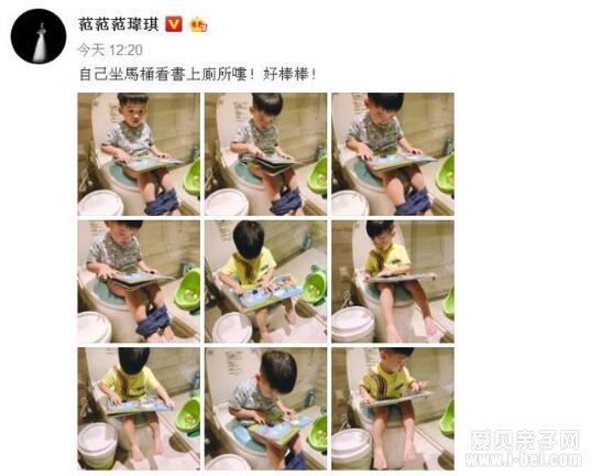 范玮琪晒双胞胎儿子马桶看书引热议! 上厕所看书有哪些影响?