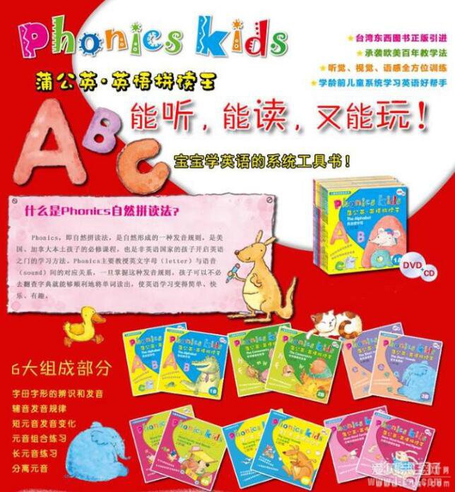 ѹӢȻƴPhonics kids1-6ȫ12IB